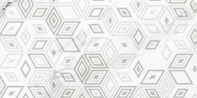 Geometric pattern gray background with marble texture vector