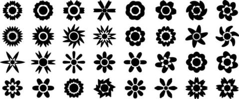Flower icon and symbol isolated on white background vector