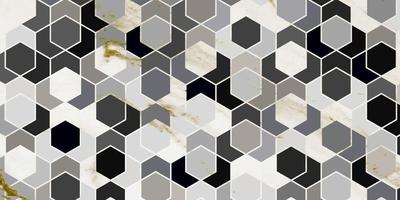 Geometric pattern polygonal and marble gold texture vector