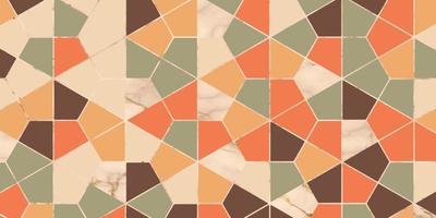 Geometric pattern with polygonal shape design vintage vector