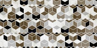 Geometric pattern with polygonal shape and marble texture vector