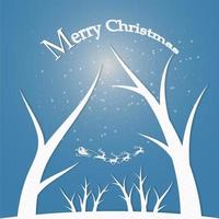 Merry Christmas and happy new year greeting card vector