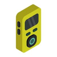 Mp3 player isometric vector