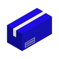 Isometric box on white background vector