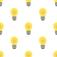 vector illustration of yellow light bulb design. white background. seamless pattern designs for wallpaper, backdrop, cover, paper cut and print on fabric. simple and unique modern template