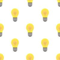 vector illustration of yellow light bulb design. white background. seamless pattern designs for wallpaper, backdrop, cover, paper cut and print on fabric. simple and unique modern template