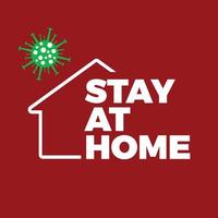 stay a home symbol vector