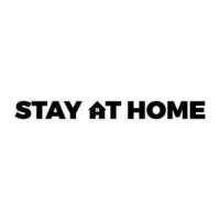 stay at home logotype vector design