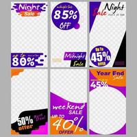 set template banner sale promotion vector