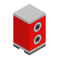 Isometric woofer on a white background vector