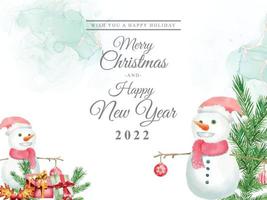 Beautiful card template christmas theme vector