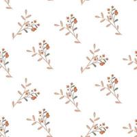 Seamless pattern with florals or flower vector