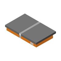 Isometric box on white background vector