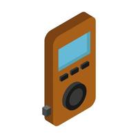 Mp3 player isometric vector