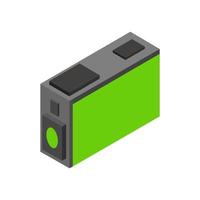 Isometric printer cartridge vector