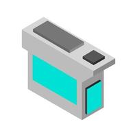 Isometric printer cartridge vector