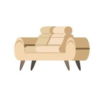 muebles de sofá moderno vector