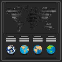 infographic world maps vector