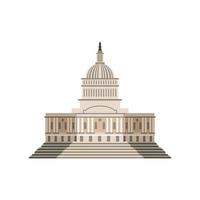 american capitol building vector