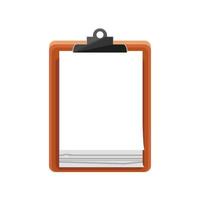 paperwork on clipboard vector