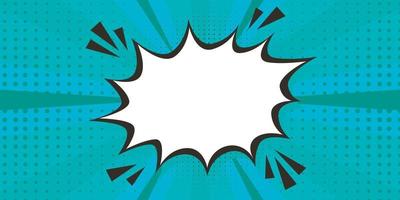 blank comic background with burst effect vector illustration