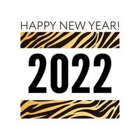 feliz año nuevo tigre chino 2022 vector