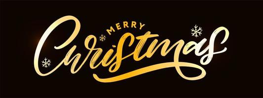 Banner Merry Christmas Holiday New Year Letter font Vector illustration