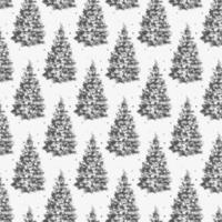 Hand-drawn sketch Christmas pattern NEw year gift vector