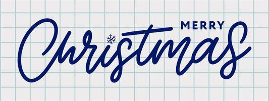 Banner Merry Christmas Holiday New Year Letter font Vector illustration