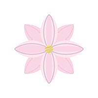 pink flower decoration vector