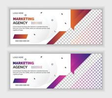 Digital marketing webinar web banner And social media post design vector