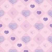 Heart Shaped Puppy Pattern vector