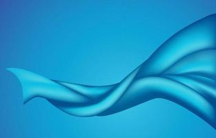 Abstract Flying Wave Blue Silk Satin Fabric Opening Ceremony Background vector