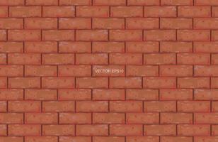 Red brick wall texture background. Vector. vector