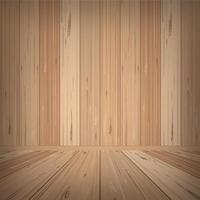 Empty wooden room space for background. Vector. vector