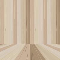 espacio vacío de la habitación de madera para el fondo. vector. vector