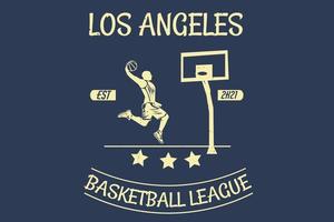 Basketball league silhouette design vector