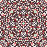 Ethnic tribal pattern, outline style vector