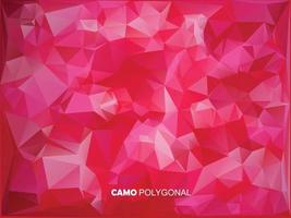 Abstract Vector Military Camouflage Background Made of Geometric Triangles Shapes.