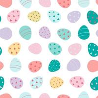 Seamless pattern of Easter eggs vector