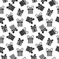 Seamless pattern of gift box vector