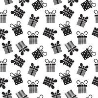 Seamless pattern of gift box vector