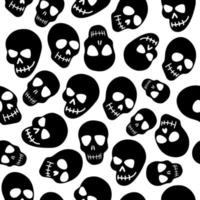 The pattern of the skull. pattern with white skull vector