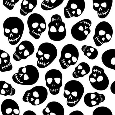 The pattern of the skull. pattern with white skull