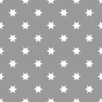 seamless pattern with stars depicted on grey surface. vector