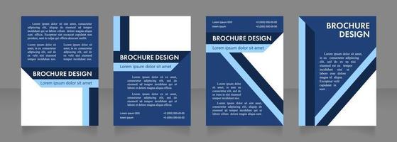 Informing patient about health blank brochure layout design vector