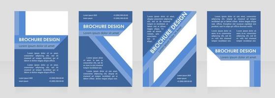 Medical clinic review blank brochure layout design vector