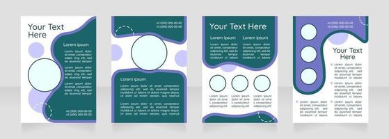 Ecommerce blank brochure layout design vector