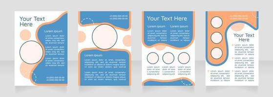 Promote education blank brochure layout design vector