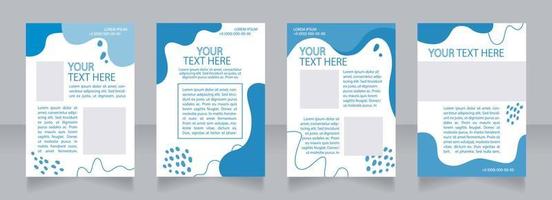 Marketing process management blank brochure layout design vector